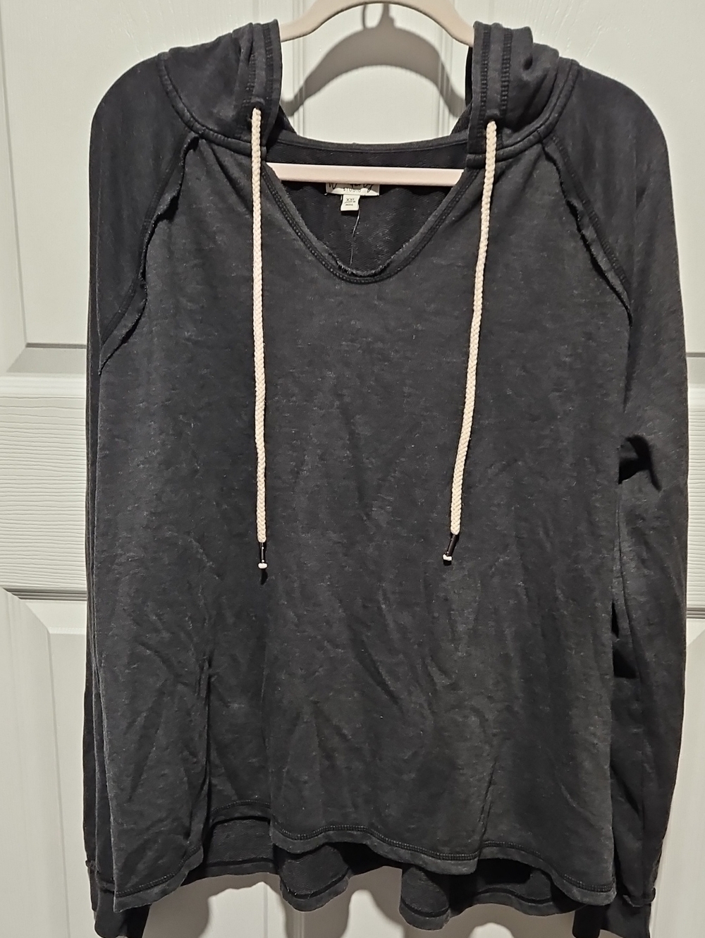 Wonderly Charcoal Grey Hooded Pullover Sweatshirt XXL